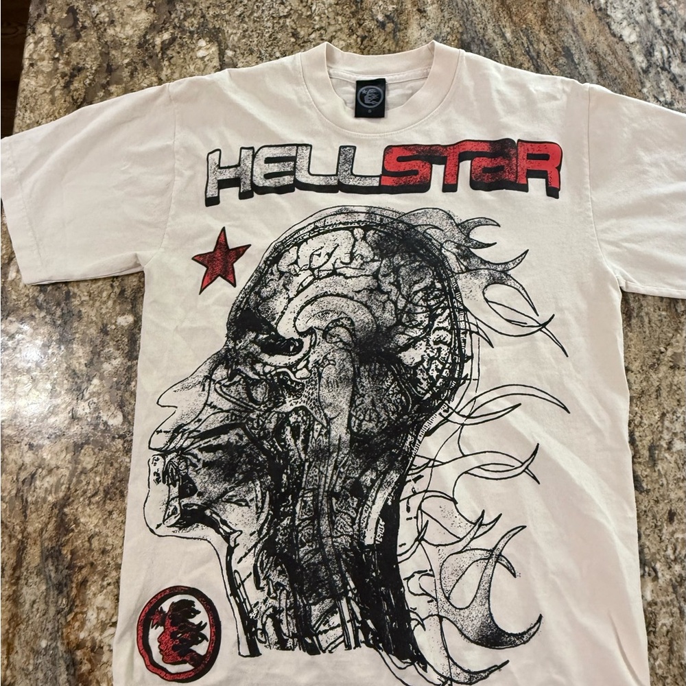 Hellstar White Graphic Tee